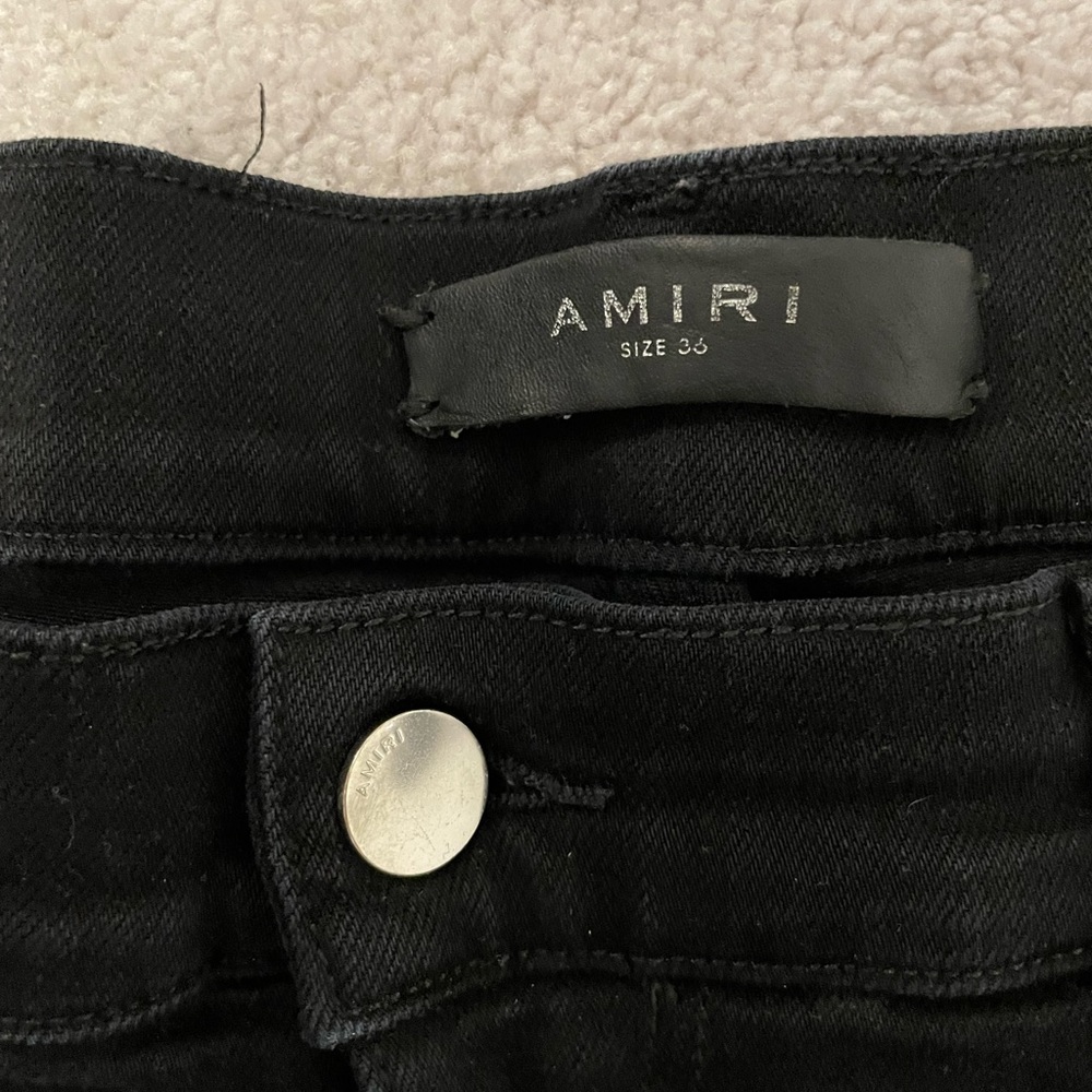 AMIRI Black Skinny Jeans